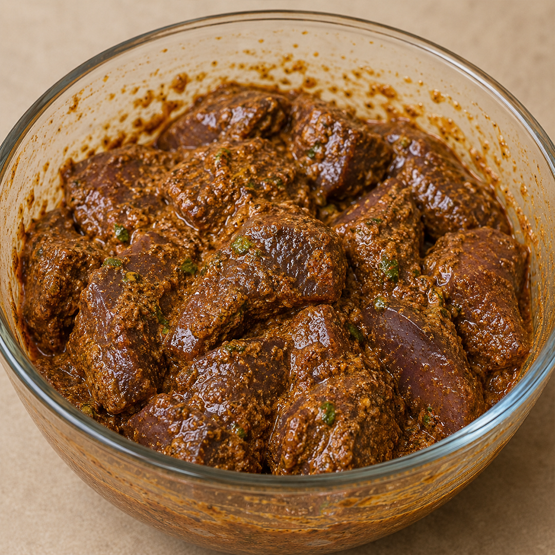 Marinated Mutton Liver Tikka